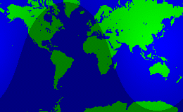 Current global sunlight map