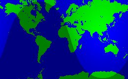 Current global sunlight map