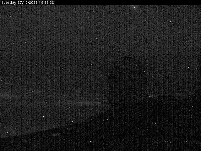 Roque de los Muchachos: imagen en directo de la cámara «Telescopio Nórdico»